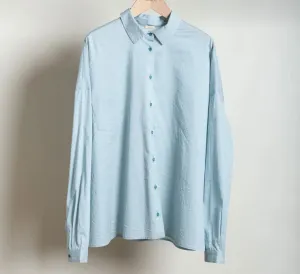 Apuntob Extremely Fine Pin Stripe Shirt - Sea