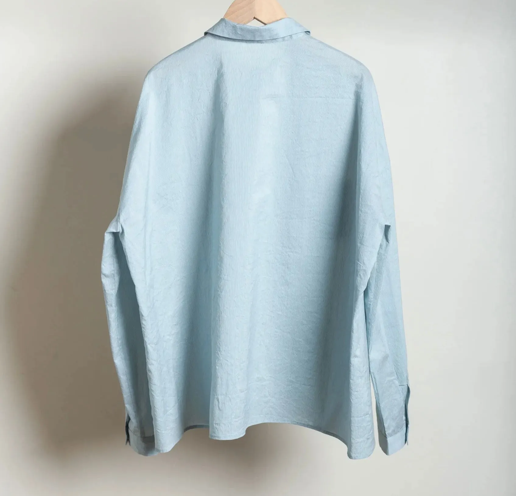Apuntob Extremely Fine Pin Stripe Shirt - Sea