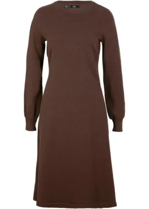 Bpc Bonprix Collection Recycled Cotton Knit Dress, Brown