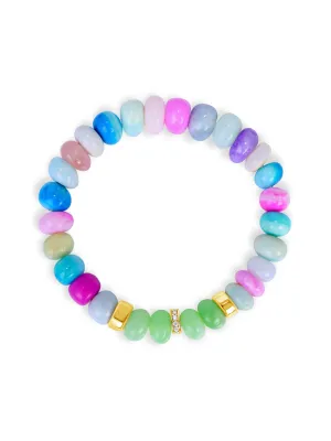 Candy Stretch Bracelet - Rainbow Agate