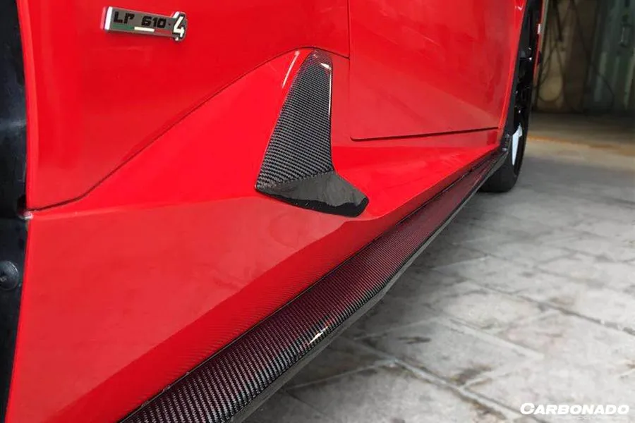 Carbondo 2015-2020 Lamborghini Huracan LP610/LP580 RZS Style Carbon Fiber Side Skirts