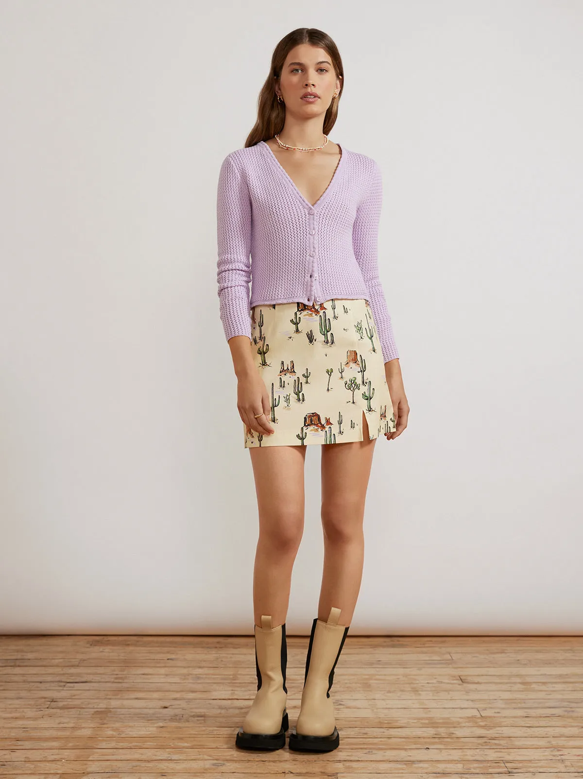 Colette Joshua Tree Print Mini Skirt