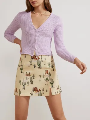 Colette Joshua Tree Print Mini Skirt