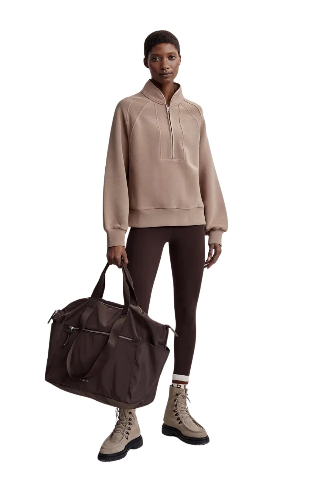 Cortina Half Zip Sweat, Portabella