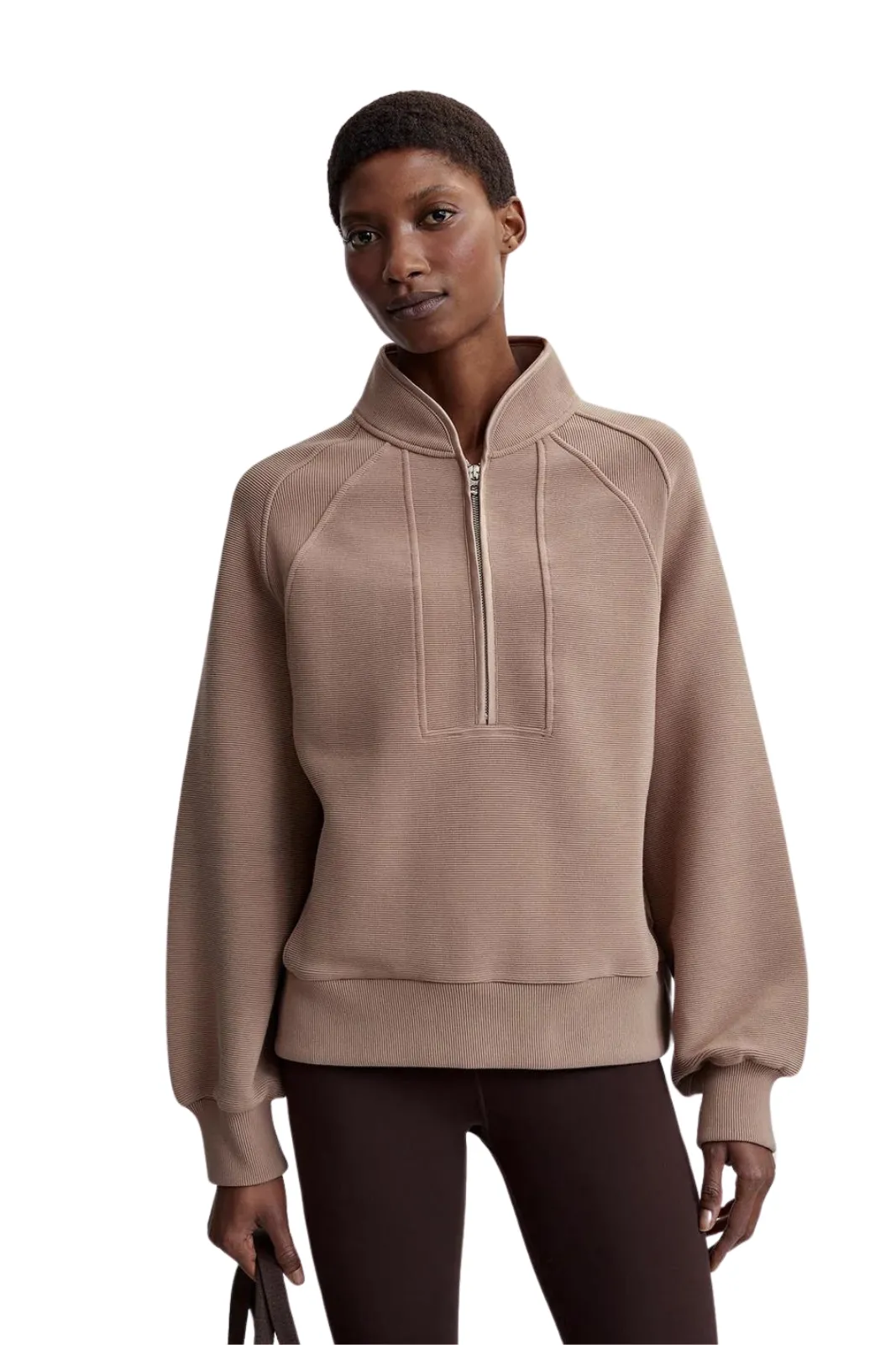 Cortina Half Zip Sweat, Portabella
