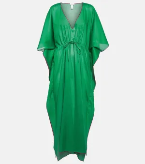 Cotton caftan voilier Eres, green