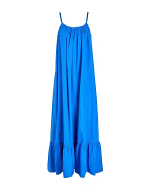 Cotton maxi dress 8 by YOOX, royal blue