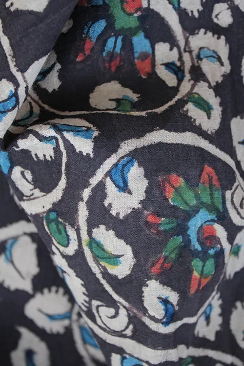 Creative Bee 'NINA' Natural Dye Hand-Painted Kalamkari Cotton Fabric x 0.50 Meter