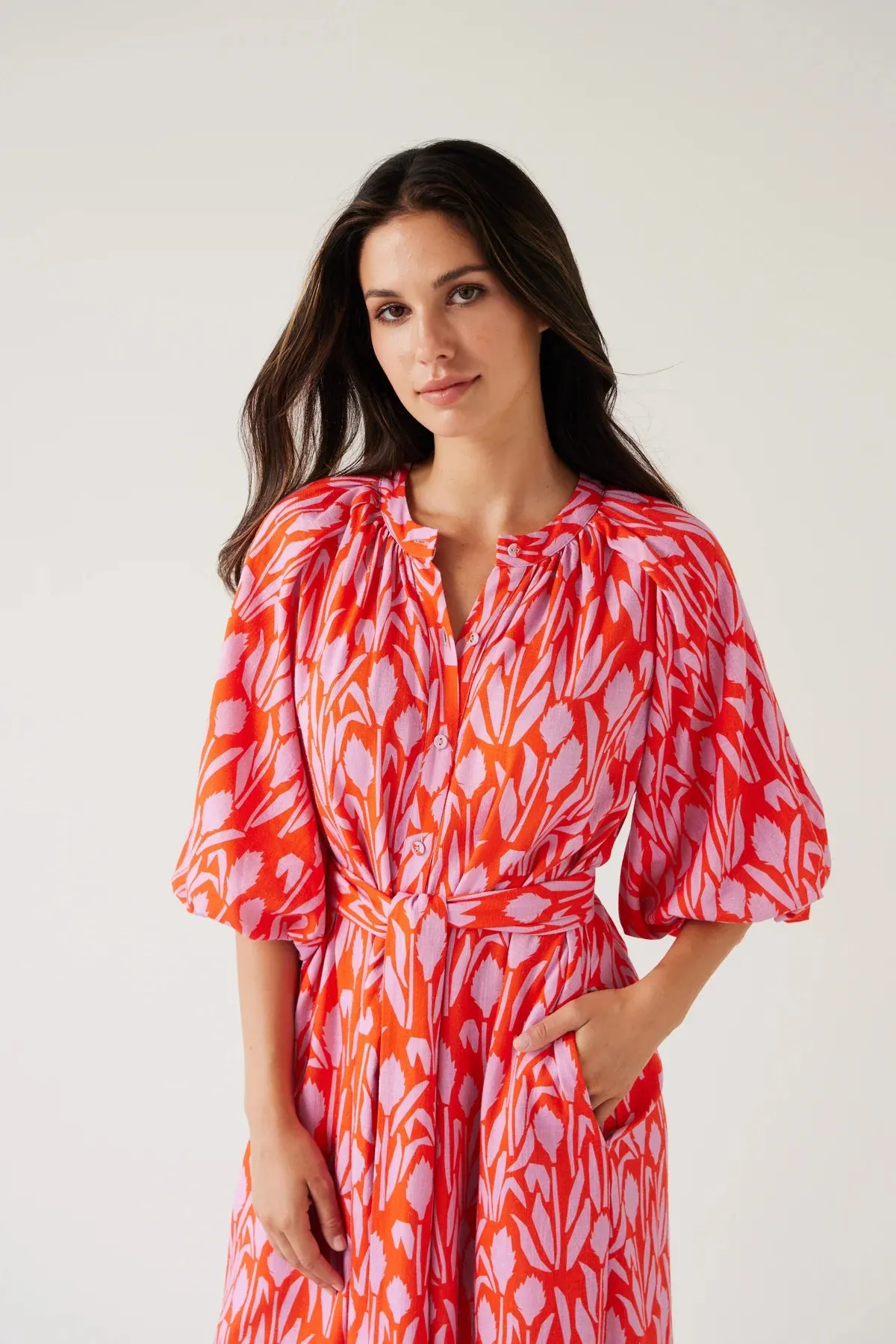 Crown Dress Flamingo