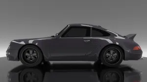 DMC Porsche 993 OEM Style Side Skirts Carbon Fiber