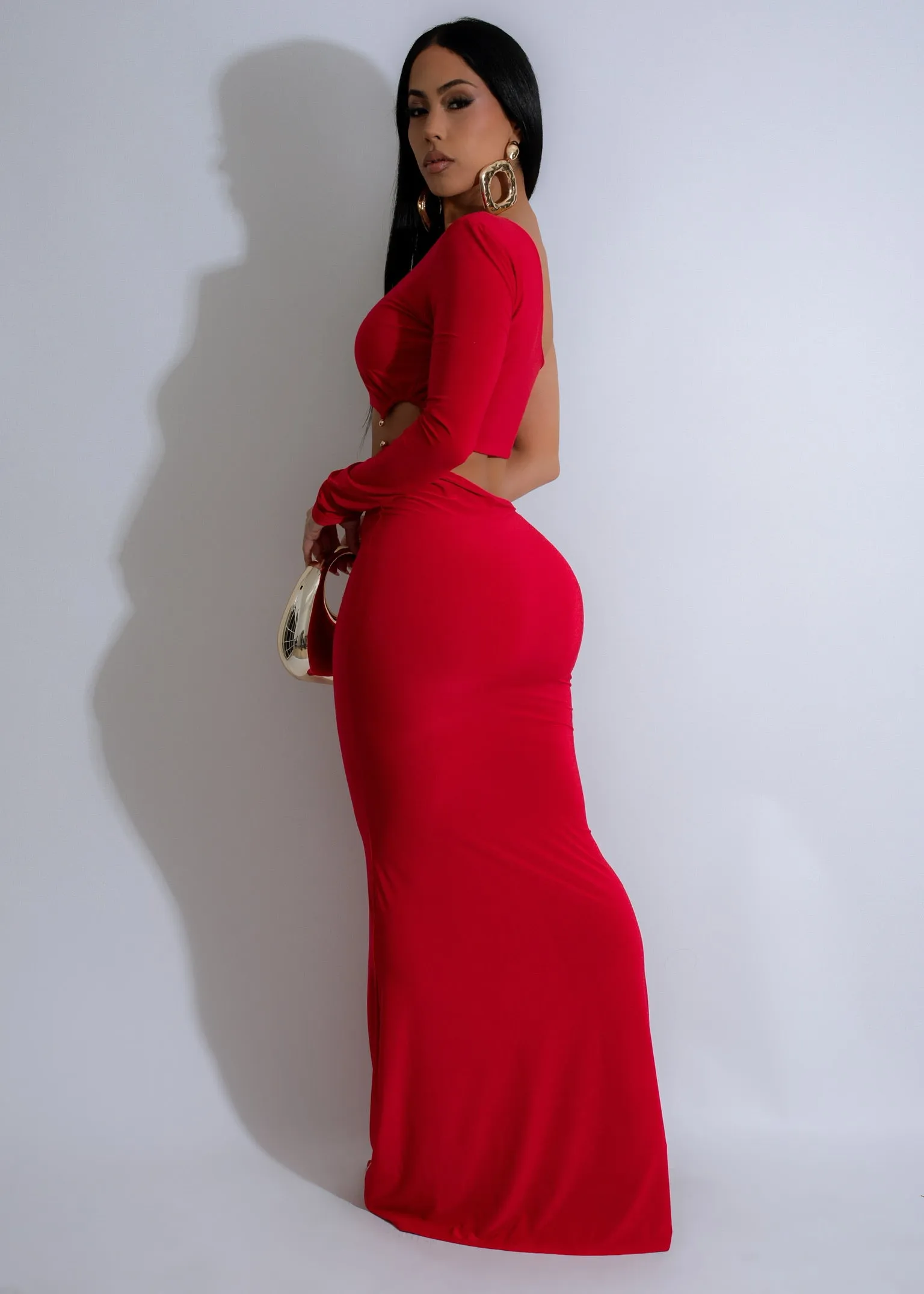 Ember Flow Maxi Dress Red