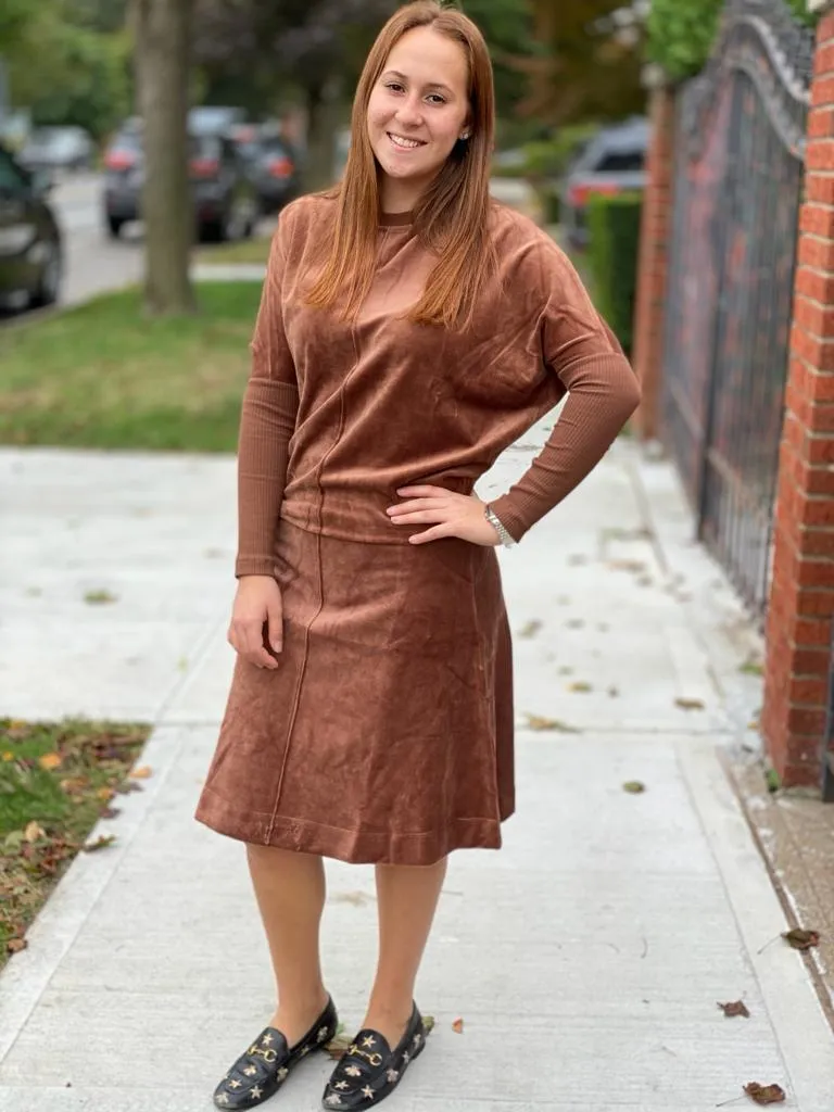 Five Star Velour Skirt - Set