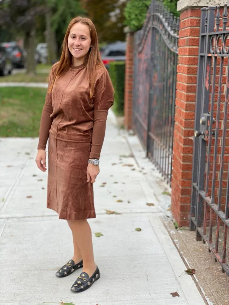 Five Star Velour Skirt - Set