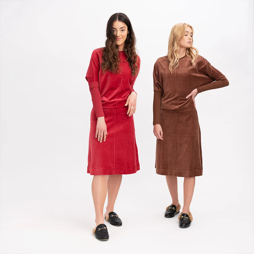 Five Star Velour Skirt - Set
