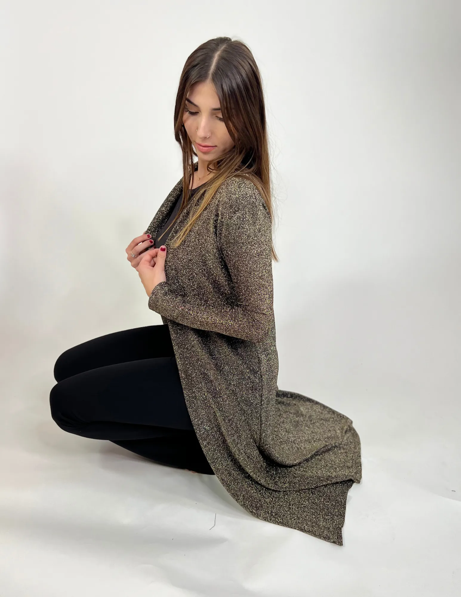Holiday Maxi Duster -Gold