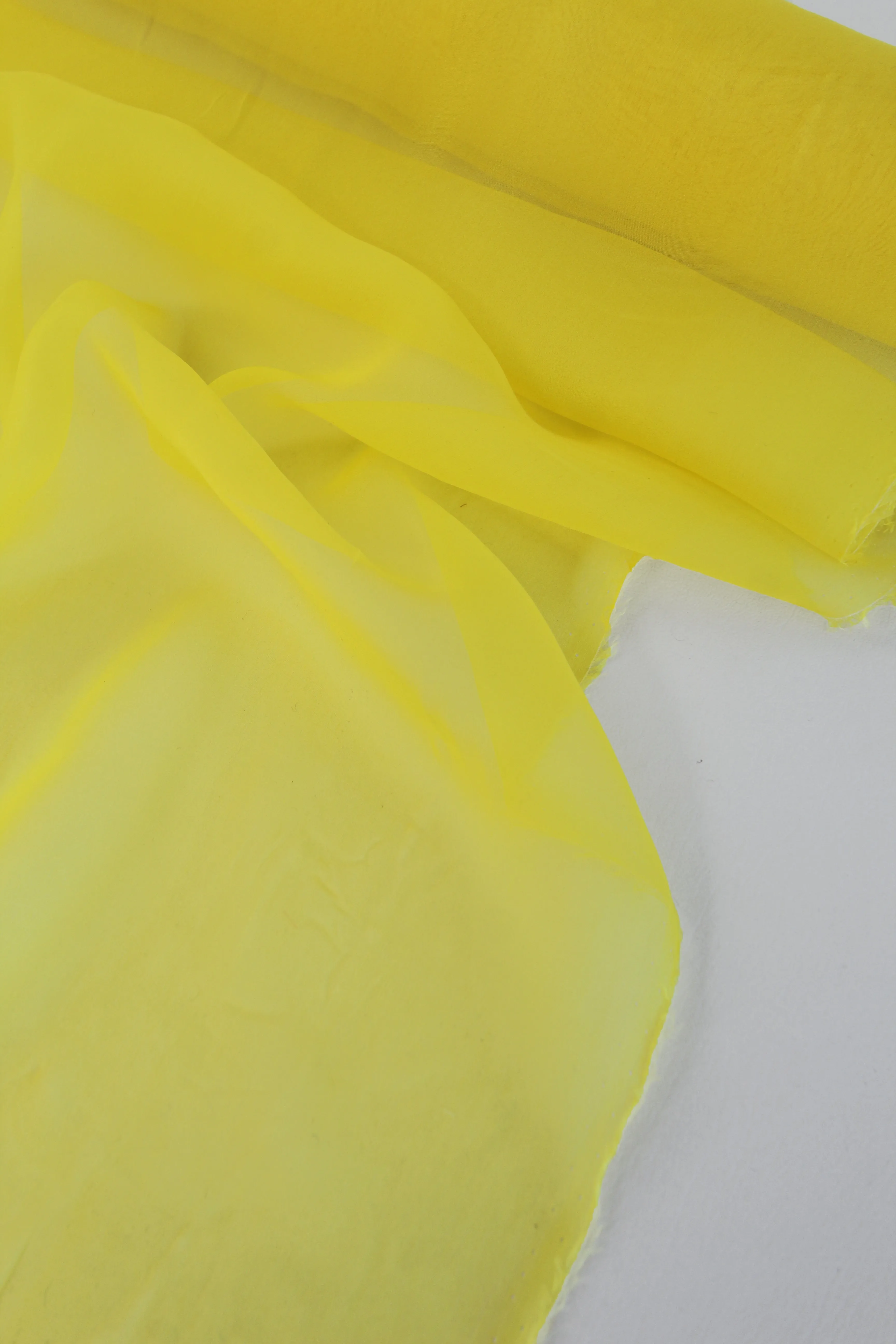 Italian Silk Georgette | Daffodil