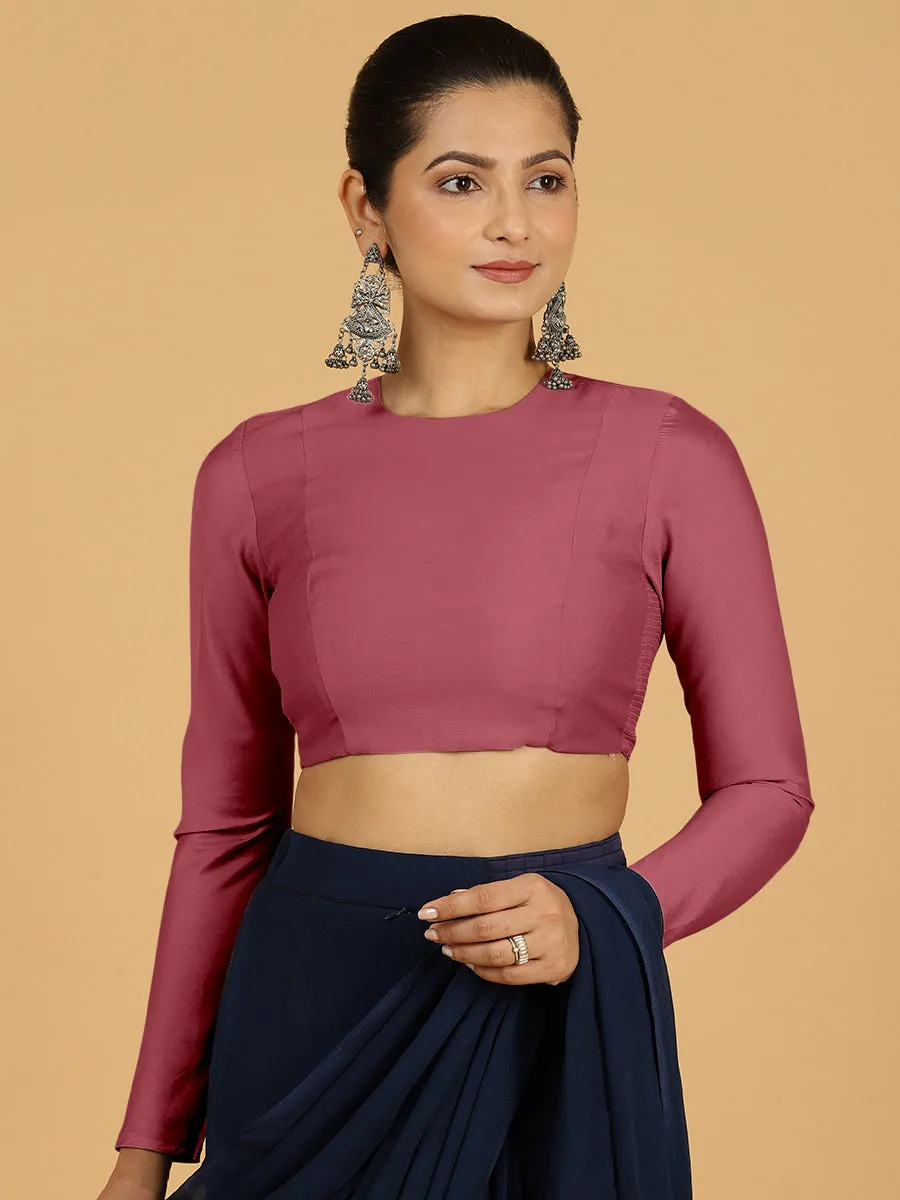 Jaya x Rozaana |  Saree Blouse in Rose Pink