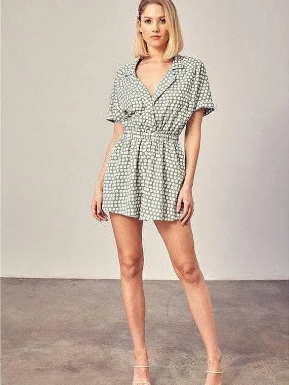 Look at Me Stylish Polka-Dot Romper