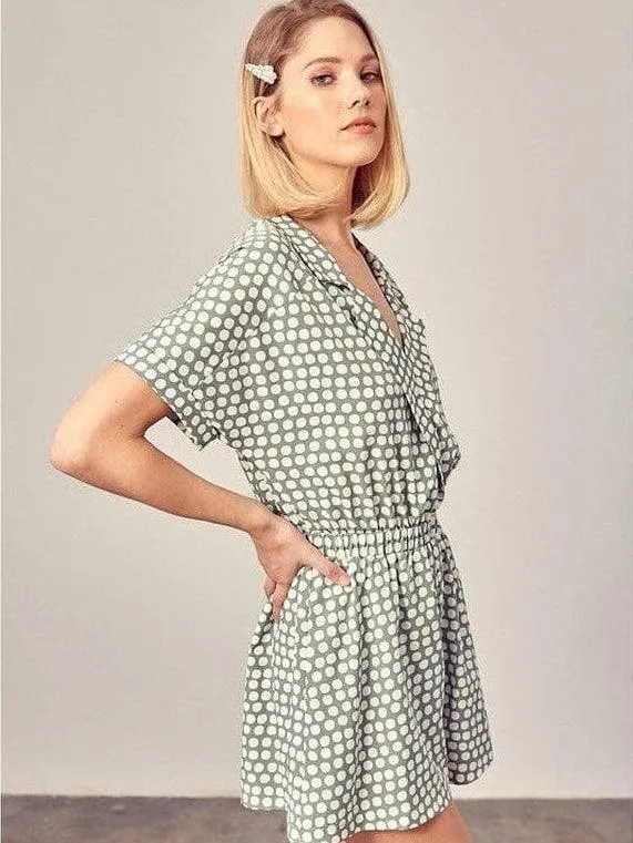 Look at Me Stylish Polka-Dot Romper