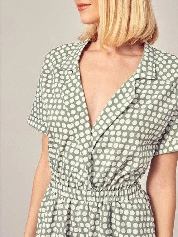 Look at Me Stylish Polka-Dot Romper