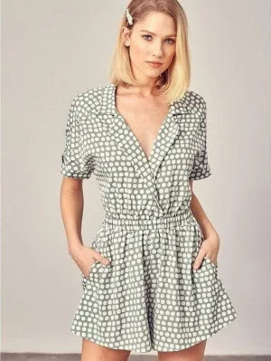 Look at Me Stylish Polka-Dot Romper