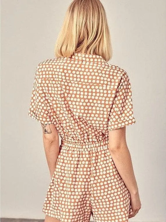 Look at Me Stylish Polka-Dot Romper