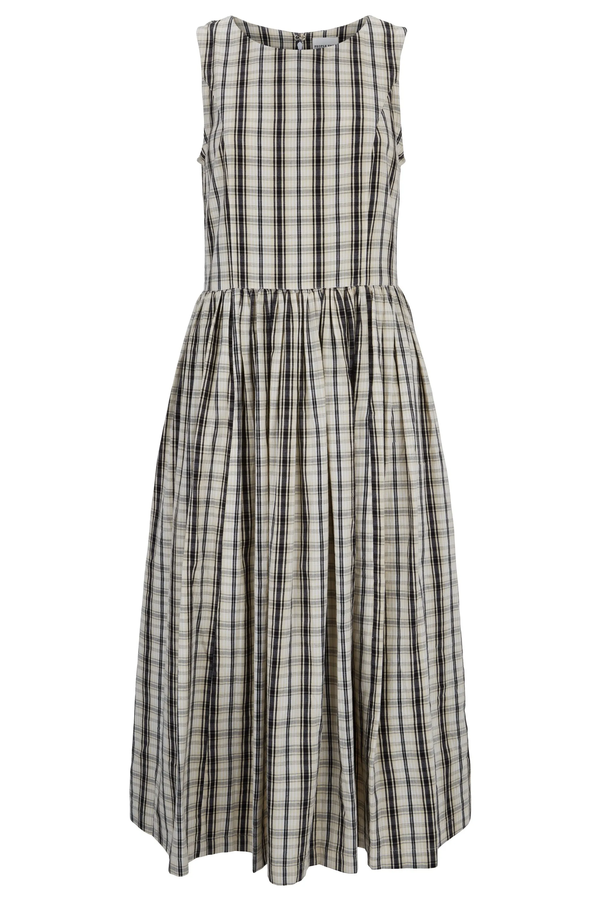 Malin Checked Dress in Black check