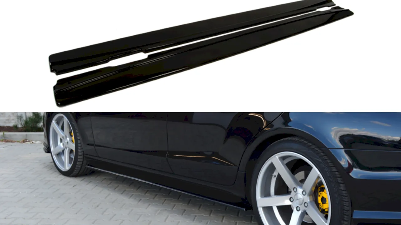 Maxton Design - SIDE SKIRTS DIFFUSERS MERCEDES CLS C218 AMG-LINE (2011-2014)
