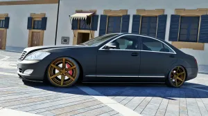 Maxton Design - SIDE SKIRTS DIFFUSERS MERCEDES S-CLASS W221 LONG