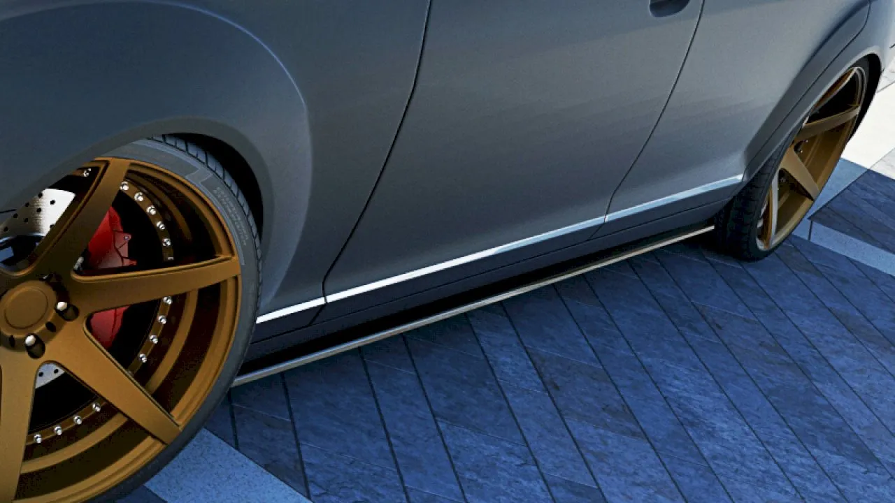 Maxton Design - SIDE SKIRTS DIFFUSERS MERCEDES S-CLASS W221 LONG