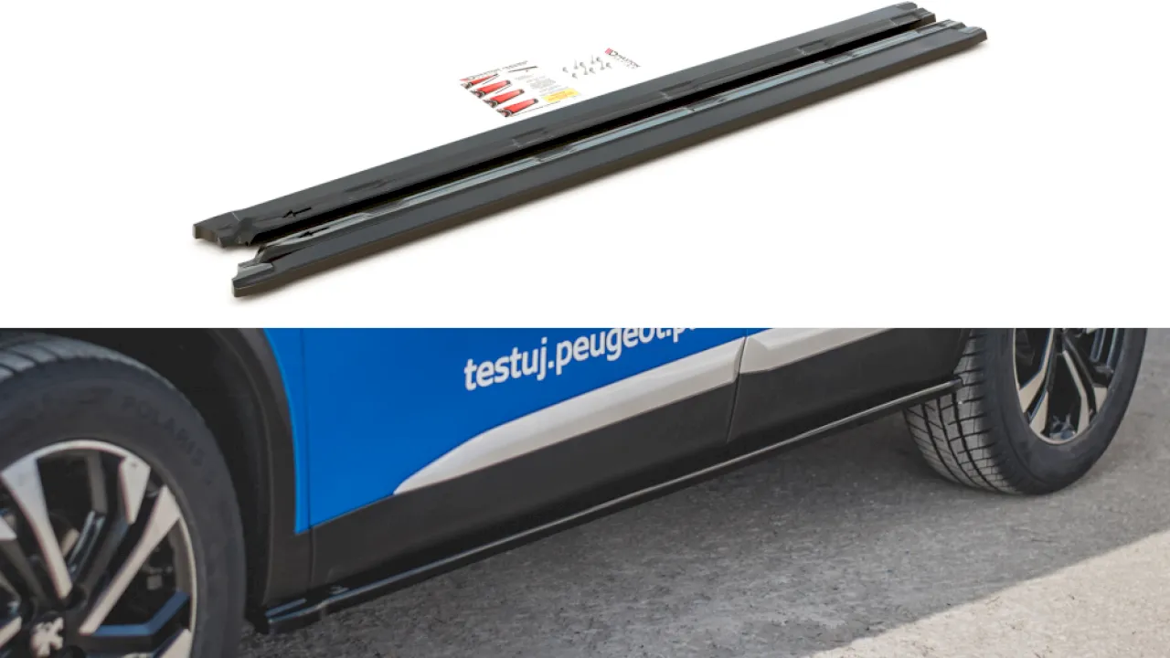 Maxton Design - SIDE SKIRTS DIFFUSERS PEUGEOT 2008 MK2 (2019-2023)