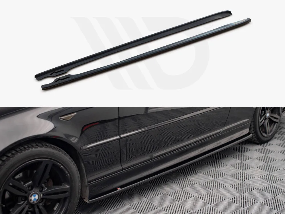 Maxton Design - SIDE SKIRTS DIFFUSERS V.2 BMW 3 COUPE M-PACK E46 (1999-2005)