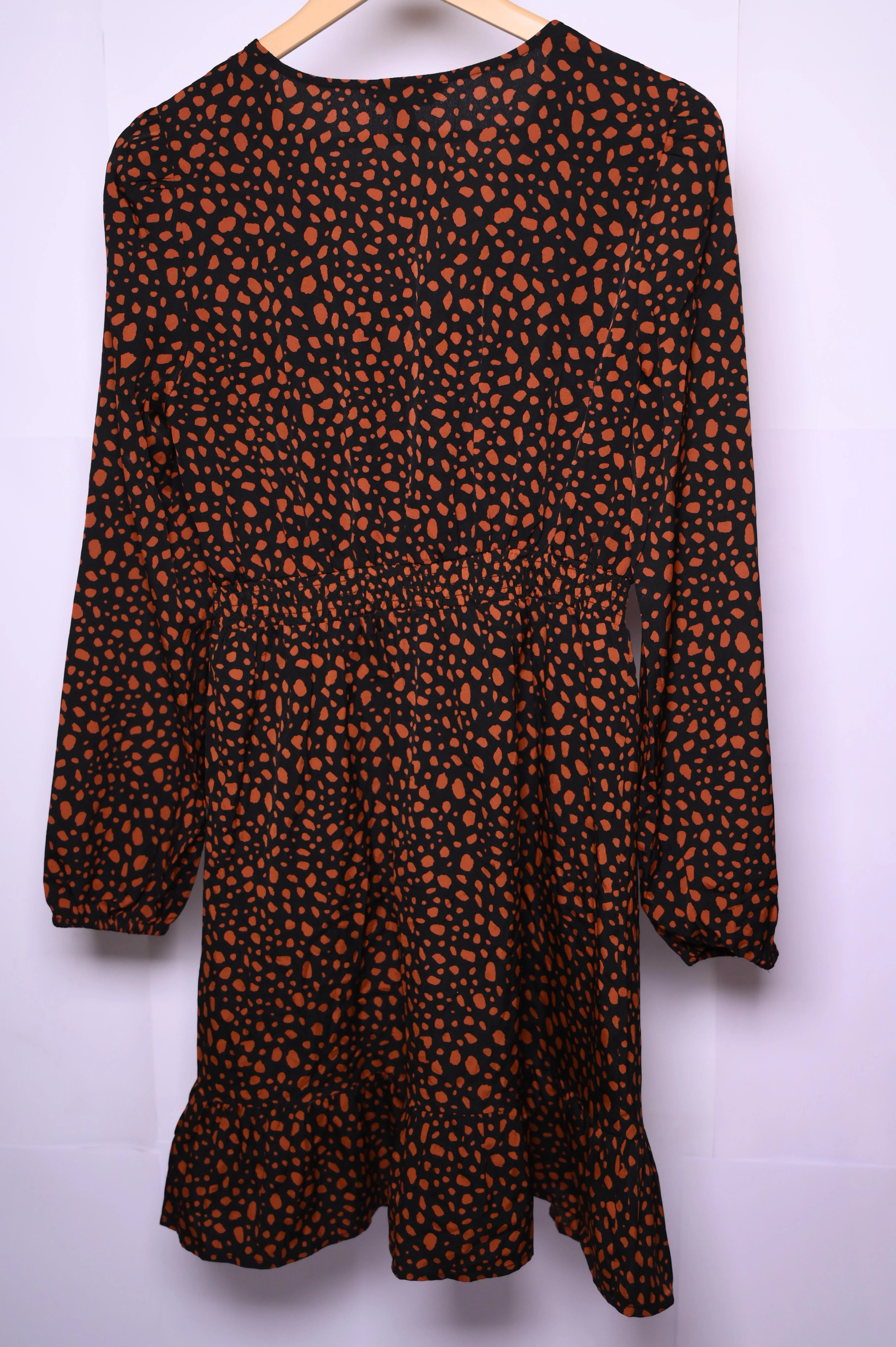 New Look Orangish Black  Dress - Small