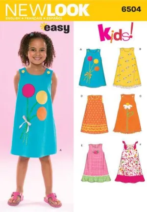 Newlook Pattern 6504 Child Dresses