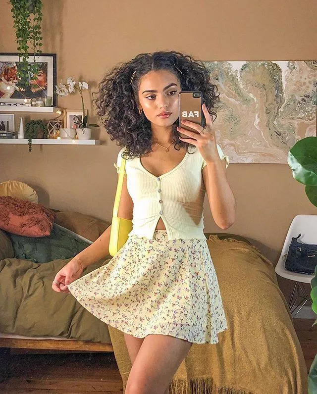 Nia Mini Floral Print Skirt
