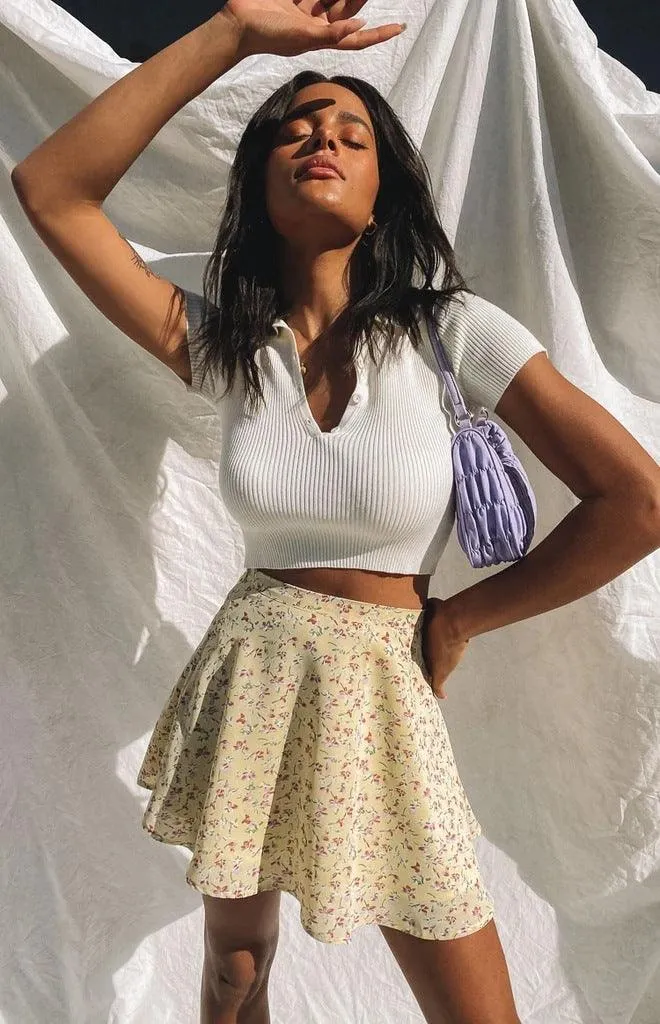 Nia Mini Floral Print Skirt