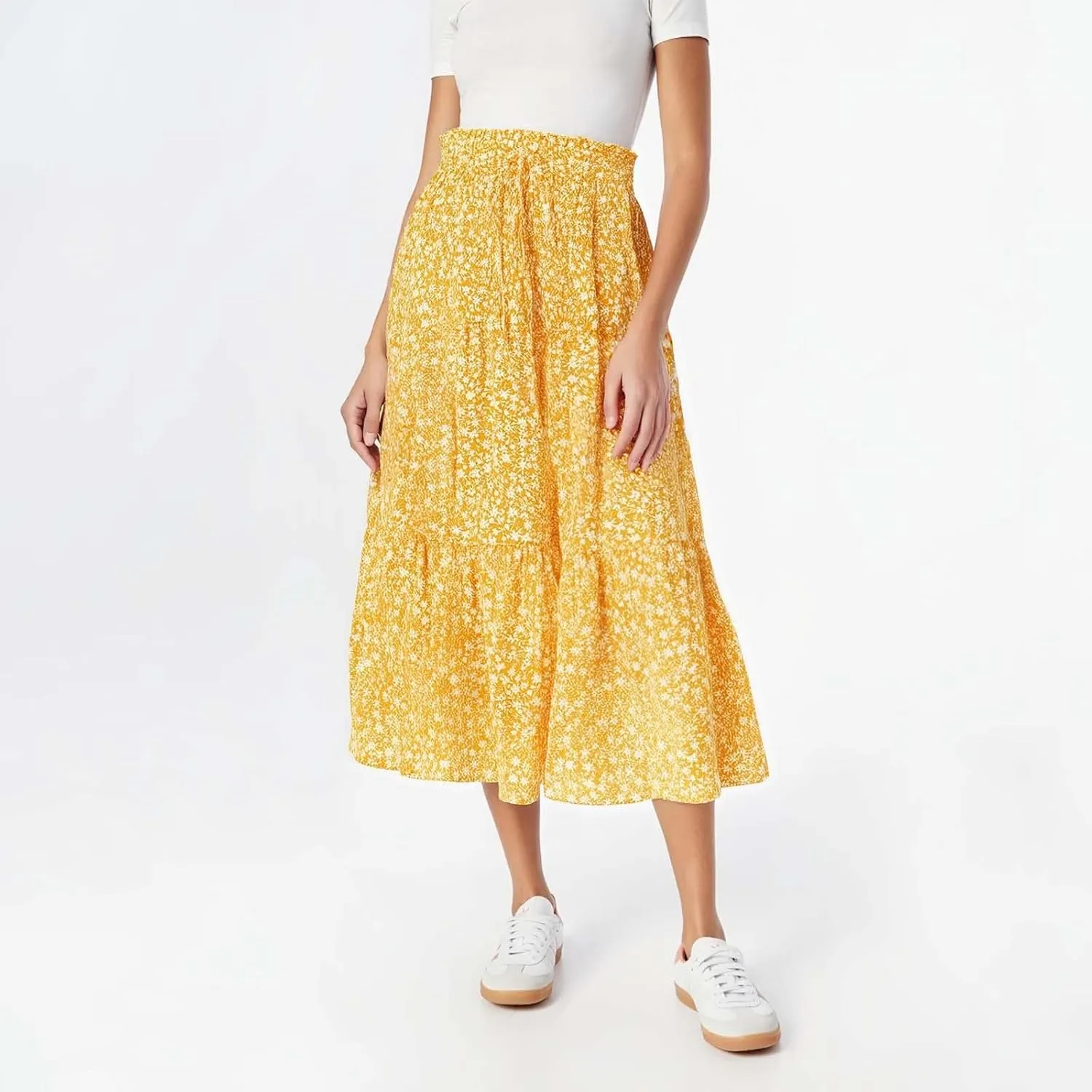 Tennis Skirt for Women Summer Vacation Bohemian Print High Elastic Waist Trendy A-Line Pleated Skirts Streetwear