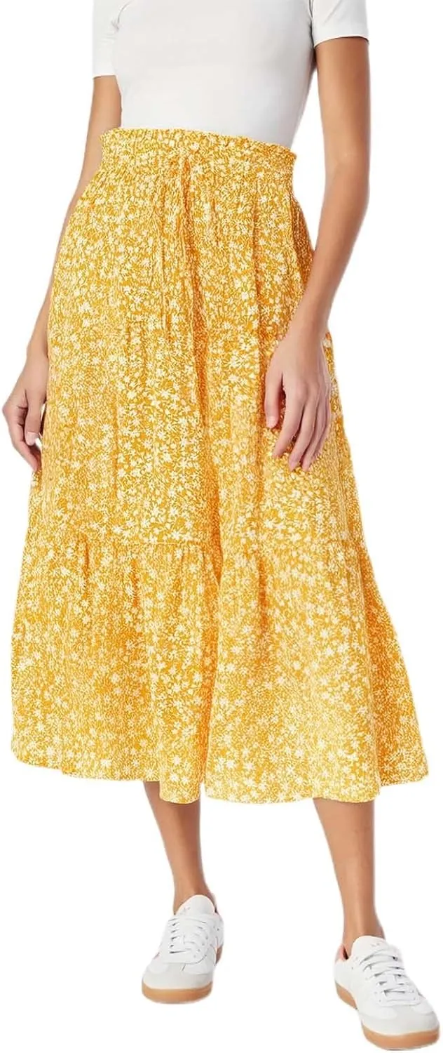Tennis Skirt for Women Summer Vacation Bohemian Print High Elastic Waist Trendy A-Line Pleated Skirts Streetwear
