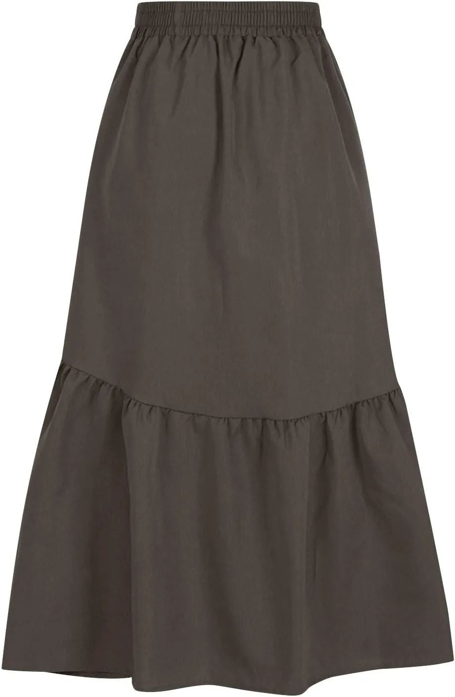 Women's Casual High Waist Pleated A-Line Midi Skirt Summer Loose Fit Solid Color Swing Flowy Skirts Fashion Outfits
