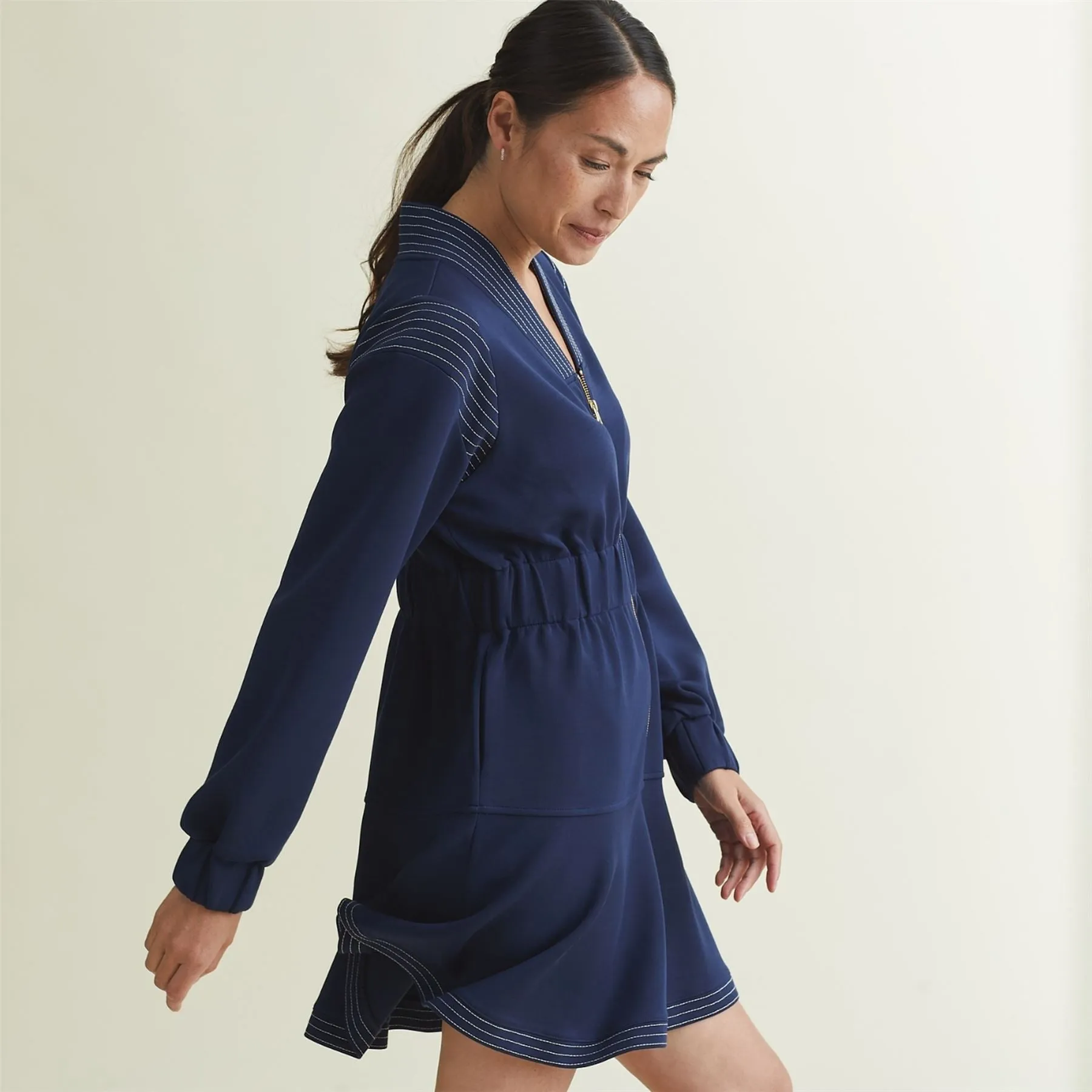 Womens Rita Dress Blue - AW24
