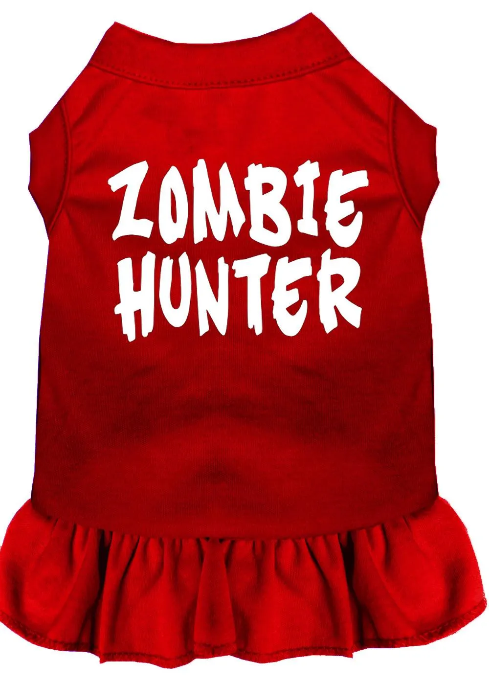Zombie Hunter Screen Print Dress Red Xl (16)